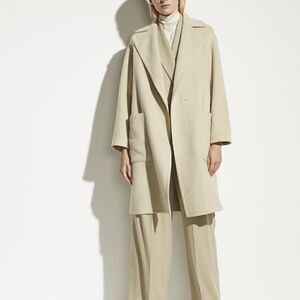 Vince wool coat patch pocket L NWT